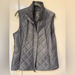 Ariat Women's Gray/Blue Quilted Vest